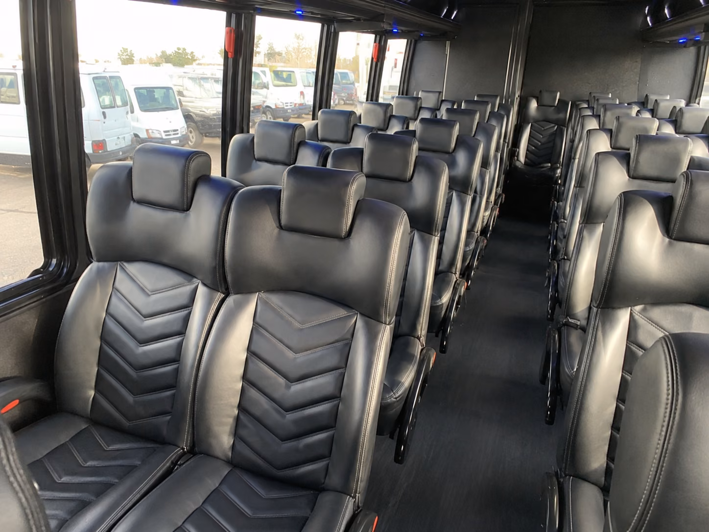 rancho cucamonga 18 passenger minibus inside