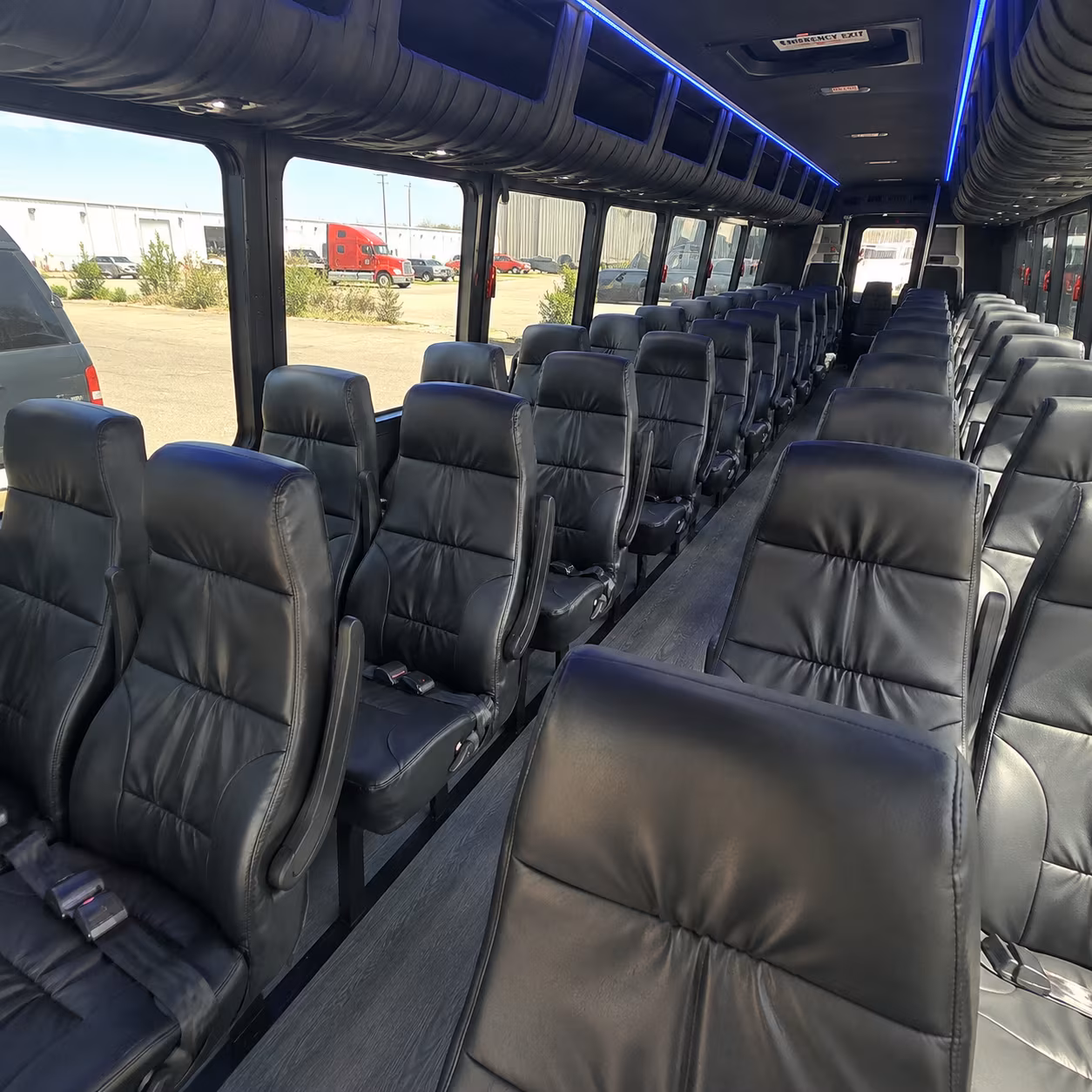 rancho cucamonga 25 passenger minibus interior
