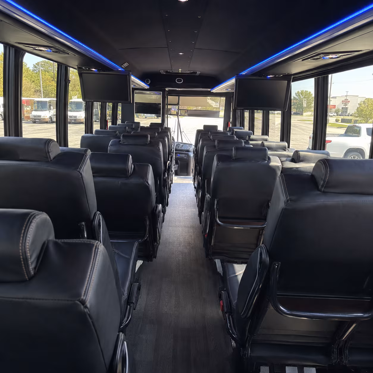rancho cucamonga 28 passenger minibus inside
