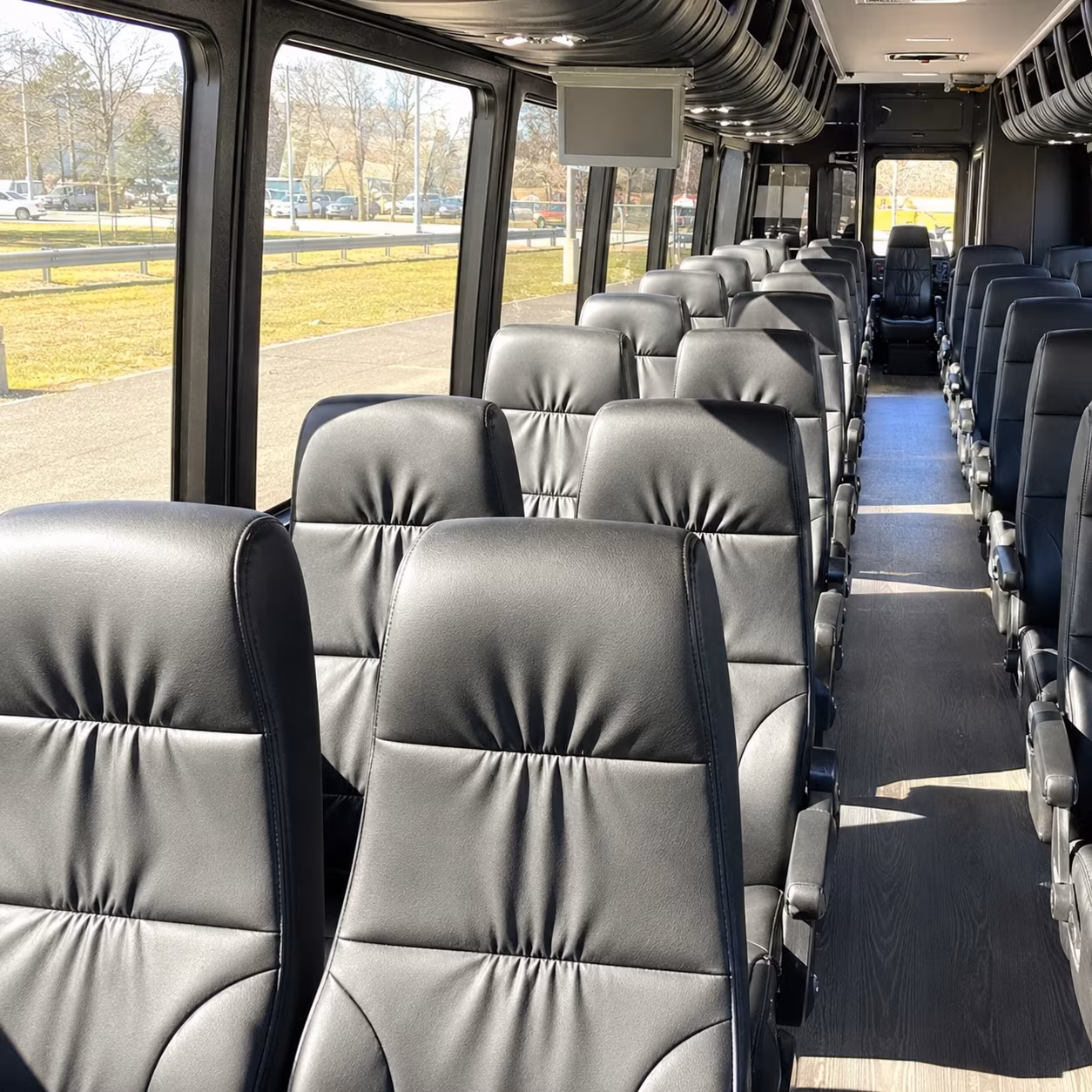 rancho cucamonga 28 passenger minibus interior