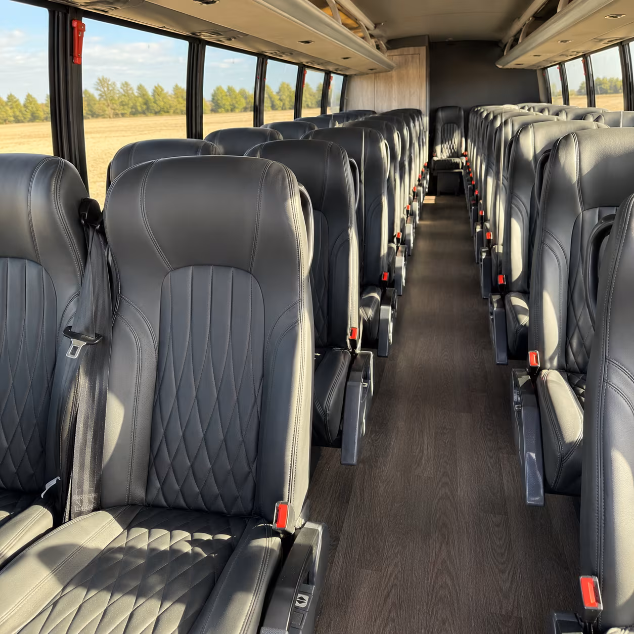 rancho cucamonga 30 passenger minibus interior