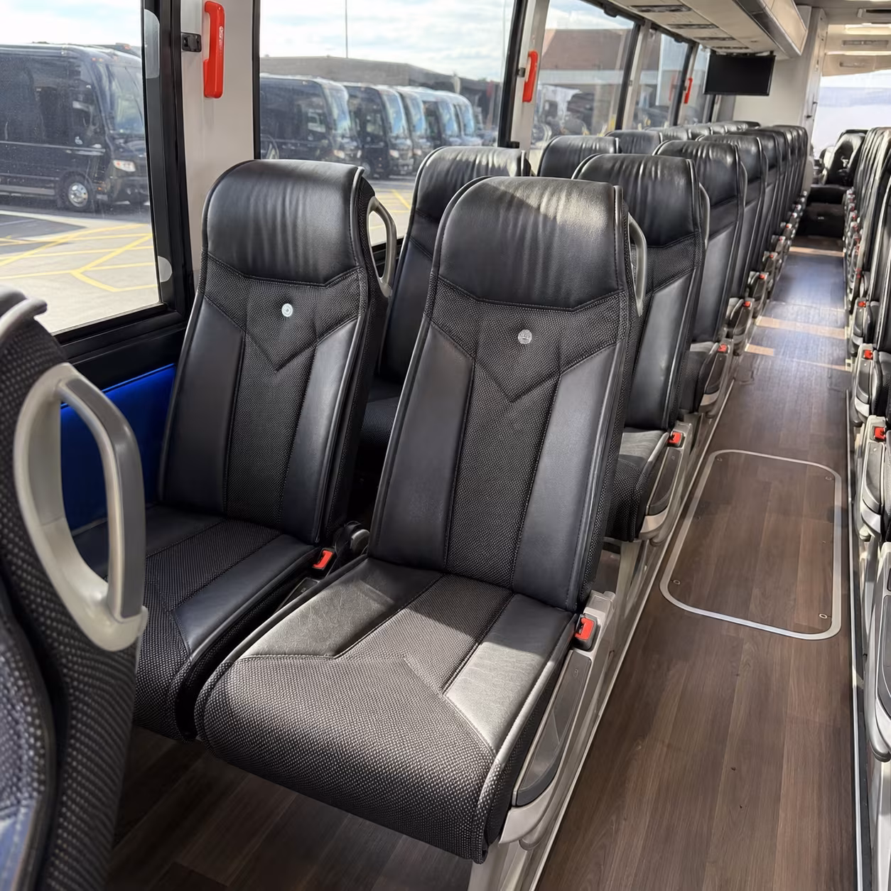 rancho cucamonga 40 passenger charter bus interior
