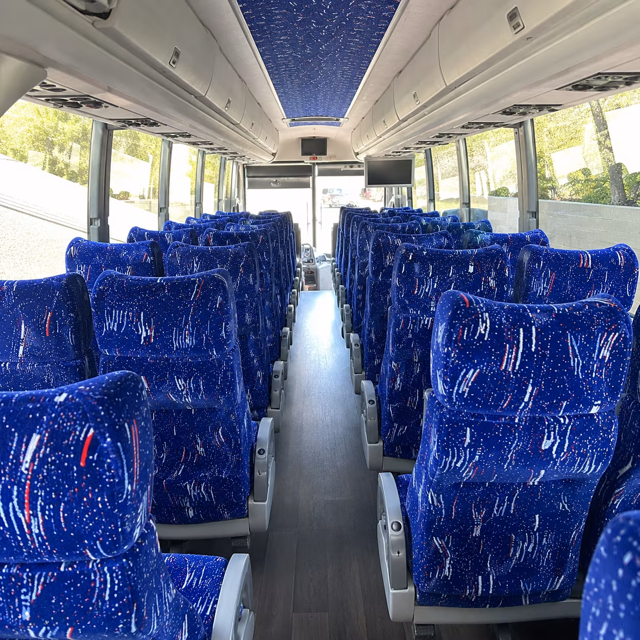 rancho cucamonga 50 passenger charter bus interior