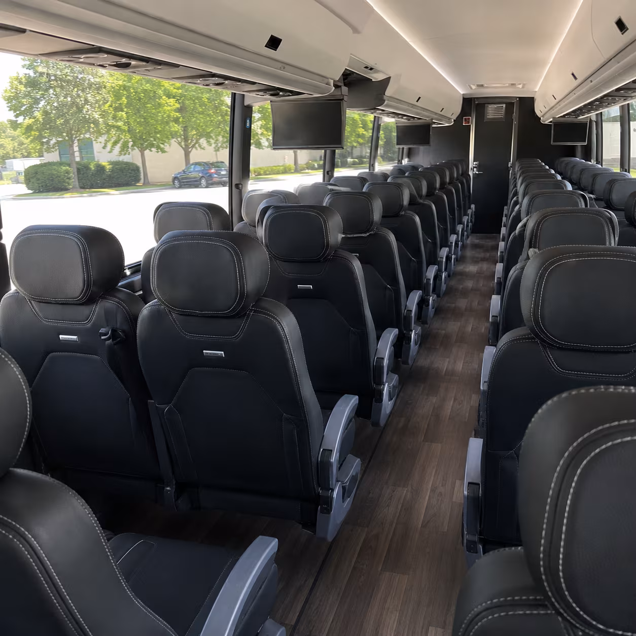 rancho cucamonga 56 passenger charter bus interior