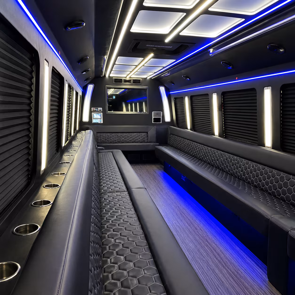 rancho cucamonga party bus interior