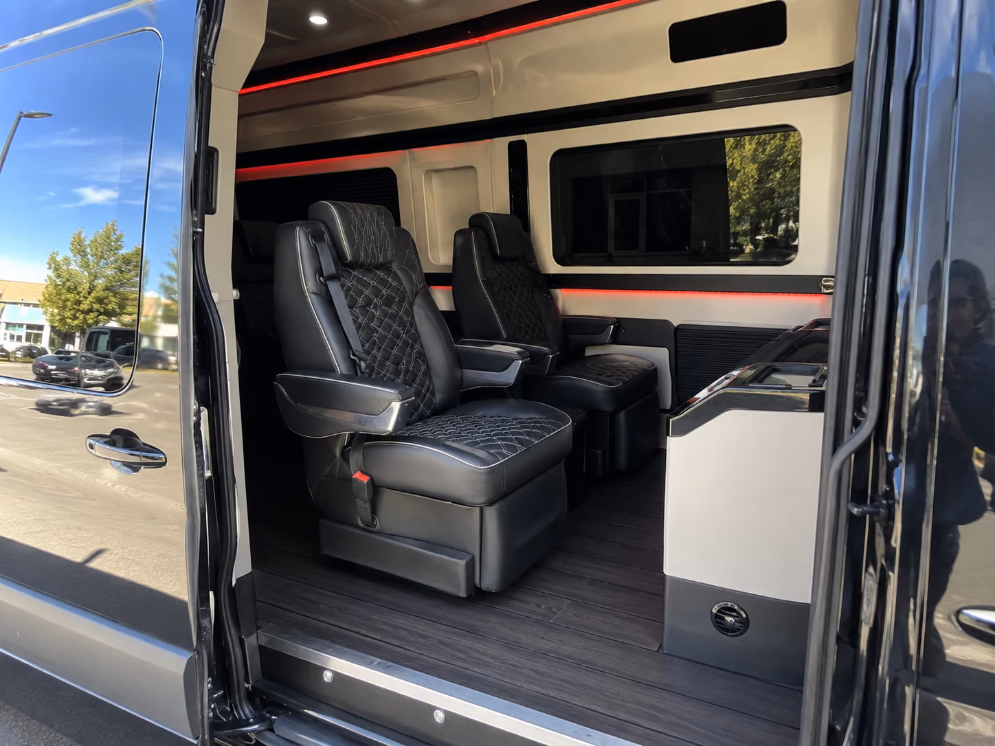 rancho cucamonga sprinter van with driver interior